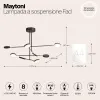 Люстра на штанге Maytoni MOD070PL-L48B3K