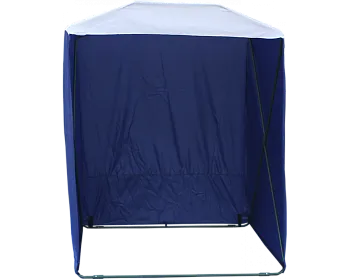 Торговая палатка Митек Кабриолет 1,5х1,5 бело-синяя Торговая палатка Митек Кабриолет 1,5х1,5 бело-синяя