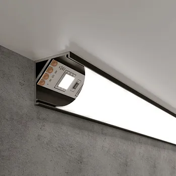 Профиль Elektrostandard LL-2-ALP008 Угловой алюминиевый профиль черный/бел