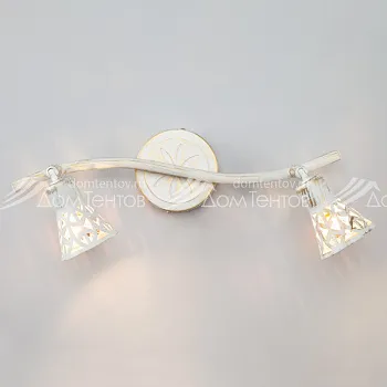 Спот Eurosvet 20027/2 белый с золотом Спот Eurosvet 20027/2 белый с золотом