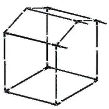 Каркас 2,5х1,9м из трубы 18 мм для палатки торговой Домик Каркас 2,5х1,9м из трубы 18 мм для палатки торговой Домик