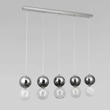 Подвесной светильник Eurosvet 50091/5 хром/дымчатый