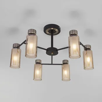 Люстра на штанге Eurosvet 70115/6 черный Люстра на штанге Eurosvet 70115/6 черный