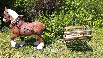 Тяжеловоз  с арбой H-95cм