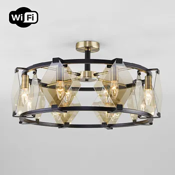 Люстра на штанге Eurosvet 60126/8 черный Smart (60116/8) Люстра на штанге Eurosvet 60126/8 черный Smart (60116/8)