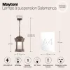 Подвесной уличный светильник Maytoni O031PL-01BR