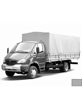 Тент ГАЗ-33104 Валдай 5,1х2,3х1,48м (удлиненный), серый