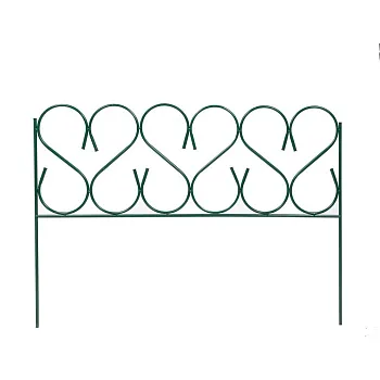 Заборчик "Изящный большой зелёный" (по 5 секций в комплекте)