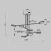 Люстра на штанге Maytoni MOD070PL-L48B3K