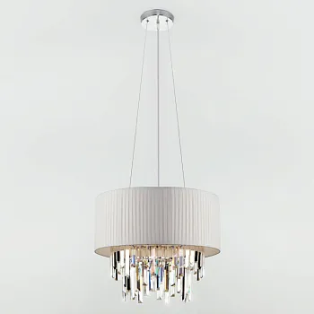 Каскадная люстра Eurosvet 10122/6 хром/прозрачный хрусталь Strotskis Smart ( Каскадная люстра Eurosvet 10122/6 хром/прозрачный хрусталь Strotskis Smart (