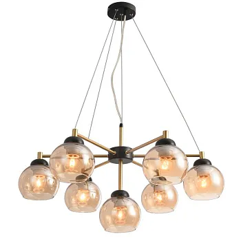 Подвесная люстра Natali Kovaltseva STUTTGART 91006/7C GOLD BLACK