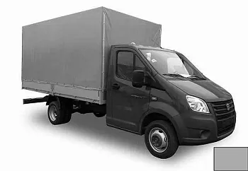 Тент 4,25х2,16х1,54м на Газель NEXT алюминиевый борт, серый