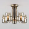 Люстра на штанге Eurosvet 60085/5 античная бронза Люстра на штанге Eurosvet 60085/5 античная бронза