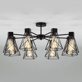 Люстра на штанге Eurosvet 70107/8 черный Люстра на штанге Eurosvet 70107/8 черный