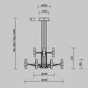 Подвесная люстра Maytoni MOD401PL-L72BS3K