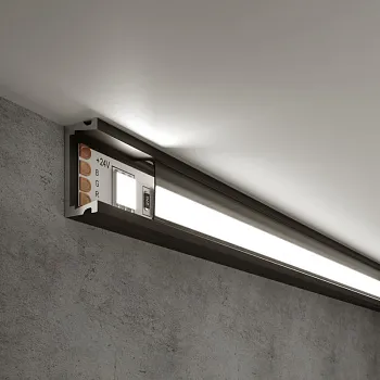 Профиль Elektrostandard LL-2-ALP006 Накладной алюминиевый профиль черный/ч