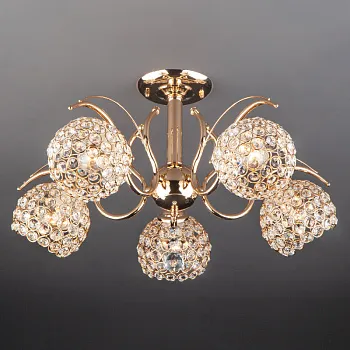 Люстра на штанге Eurosvet 7777/5 золото Люстра на штанге Eurosvet 7777/5 золото