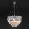 Каскадная люстра Eurosvet 10124/5 хром/прозрачный хрусталь Strotskis Smart ( Каскадная люстра Eurosvet 10124/5 хром/прозрачный хрусталь Strotskis Smart (