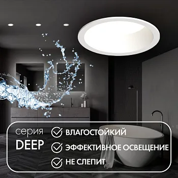 Влагозащищенный светильник Denkirs DK3103-WH Влагозащищенный светильник Denkirs DK3103-WH