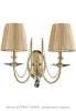 Бра Crystal Lux VICTORIA AP2 GOLD/AMBER