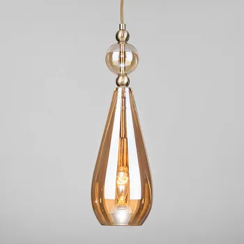Подвесной светильник Eurosvet 50202/1 янтарный