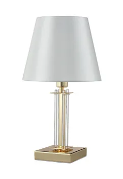Настольная лампа Crystal Lux NICOLAS LG1 GOLD/WHITE Настольная лампа Crystal Lux NICOLAS LG1 GOLD/WHITE