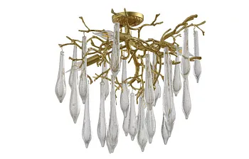 Люстра на штанге Crystal Lux REINA PL5 D600 GOLD PEARL Люстра на штанге Crystal Lux REINA PL5 D600 GOLD PEARL