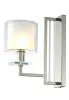 Бра Crystal Lux NICOLAS AP1 NICKEL/WHITE