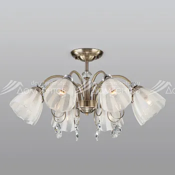 Люстра на штанге Eurosvet 30155/8 античная бронза