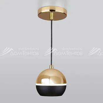 Подвесной светильник Elektrostandard DLS023 9W 4200K черный/золото