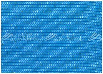 Фасадная сетка 80 г/м2 ленточный ПЭНД, голубой цвет