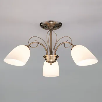 Люстра на штанге Eurosvet 30107/3 античная бронза Люстра на штанге Eurosvet 30107/3 античная бронза
