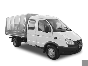 Тент 2,42х2,06х1,25м на ГАЗ 33023 Фермер, серый Тент 2,42х2,06х1,25м на ГАЗ 33023 Фермер, серый