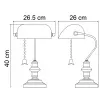 Настольная лампа ARTE Lamp A2493LT-1AB Настольная лампа ARTE Lamp A2493LT-1AB