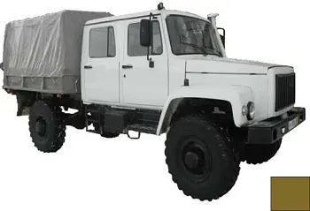 Тент на ГАЗ 33081 Егерь 2,55х2,36х1,27м, хаки