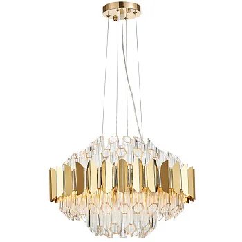 Каскадная люстра Natali Kovaltseva RIVERA 81443/8C GOLD
