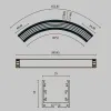Профиль Maytoni Technical ALM-3535R-B-D-90°-0.8M