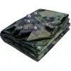 Тент Тарпаулин 180 г/м2 2х4 с люверсами, камуфляж