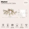 Накладная люстра Maytoni MOD545PL-20G Накладная люстра Maytoni MOD545PL-20G