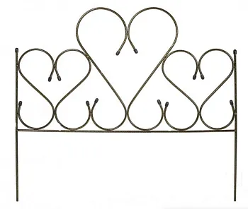 Заборчик "Амурный большой бронзовый" (по 5 секций в комплекте)