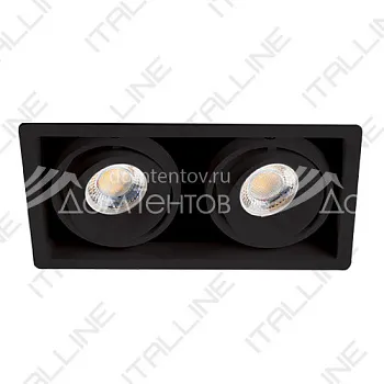 Встраиваемый светильник ITALLINE DE-312 black