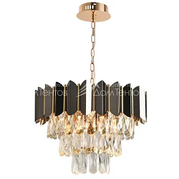 Каскадная люстра Natali Kovaltseva DARIAN II 81448/5C GOLD BLACK