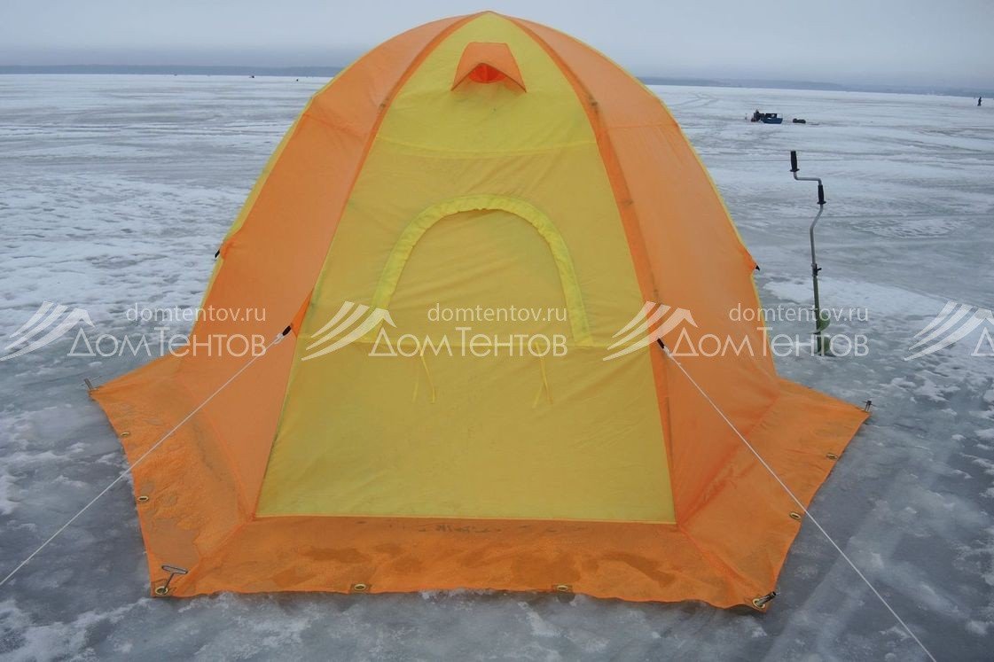 Накидка для зимней палатки World of Maverick Ice 3, цвет: orange / yellow