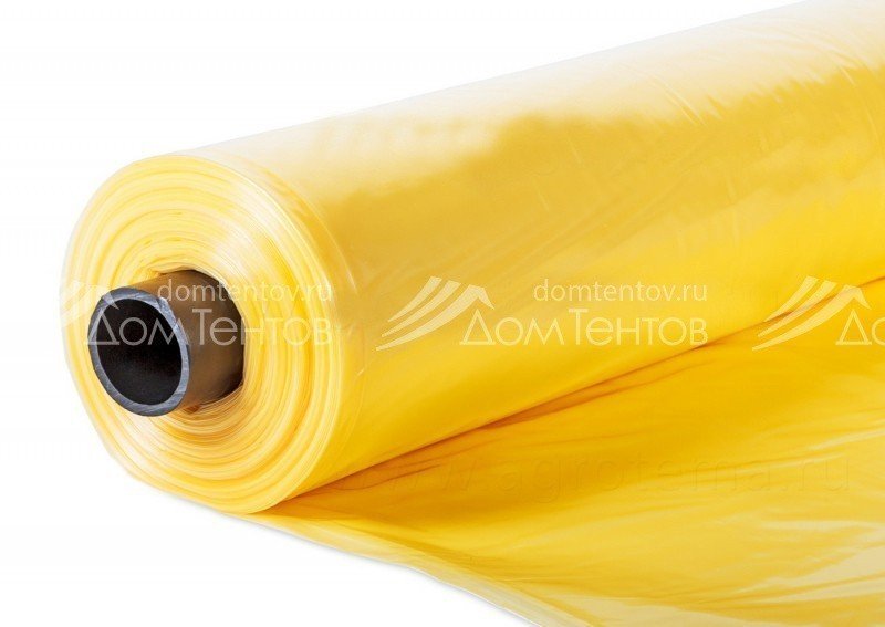 П/э пленка ПланетаПластик 12м, 100мкм, (UV2 -1 год) жёлтая (Украина)