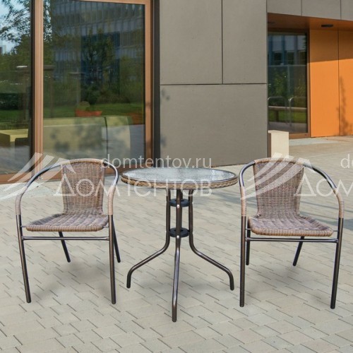 Комплект мебели Асоль-1A TLH-037AR2/060RR-D60 Cappuccino 2Pcs