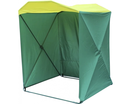 Торговая палатка Митек Кабриолет 1,5х1,5 желто-зеленая