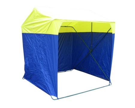 Торговая палатка Митек Кабриолет 2,0х2,0 желто-синяя