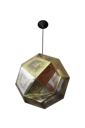 Светильник подвесной Kristall C1 GD, Е27, 1х60 Вт, H200 (макс)хD32, золото, шт