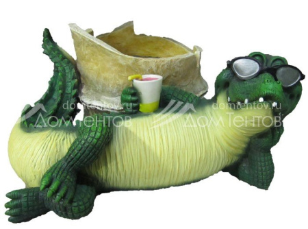 Крокодил с бамбуком  Н-24см, D-21см
