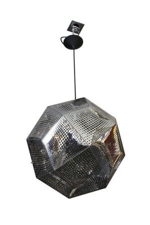 Светильник подвесной Kristall C2 SL, Е27, 1х100 Вт,  H200 (макс)хD48, серебро, шт